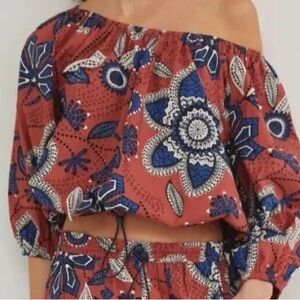 Anthropologie Sundry Floral Bubble Top